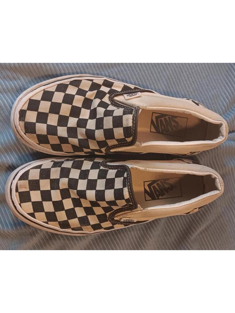Vans Classic Slip-On Checkerboard Shoes Women's 6.5